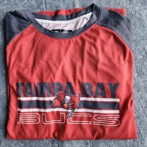 Tampa Bay Bucs Red and Black Long Sleve T-Shirt